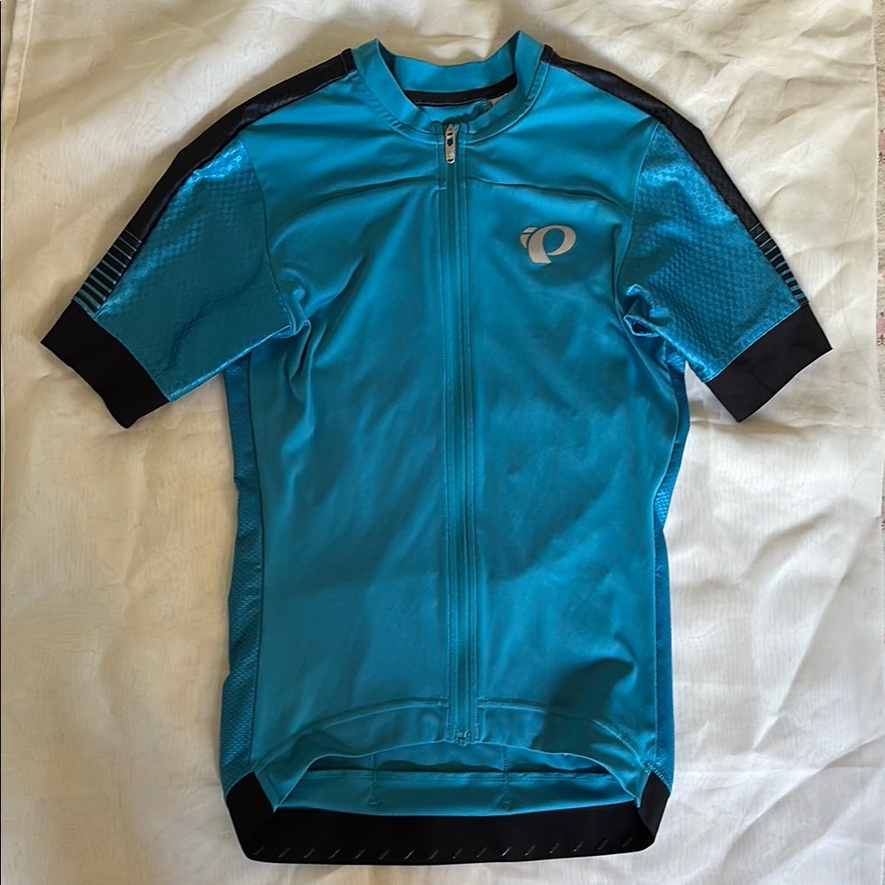 Pearl Izumi Teal and Black Cycling Jersey